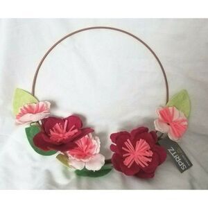 6 Pcs 14"D Wreath Spritz Summertime Floral Fabric Crafts Weddings